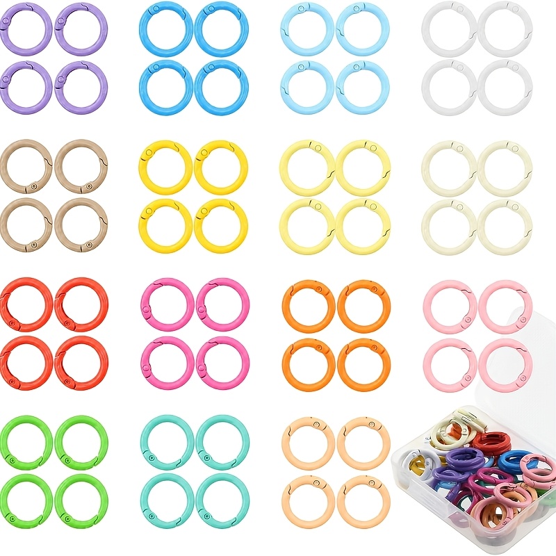 Jewelry Making Basics - 100pcs Colorful 25mm Round Spring O-Ring