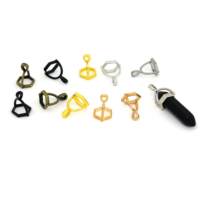 Jewelry Making Name - 20Pcs Hexagonal Gemstone Cap Natural Stone