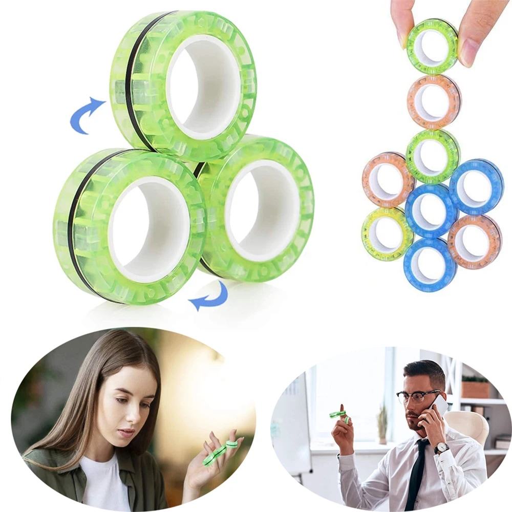 Jewelry Making Hand Tools - 3Pcs Anti-stress Magnetic Rings Magnetic Bracelet