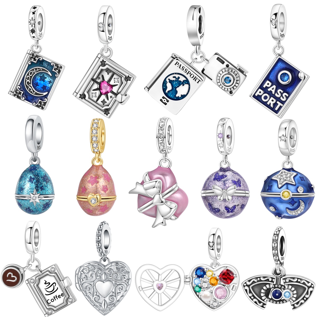 Jewelry Making Books - MISEFF S925 Sterling Silver Charm Book