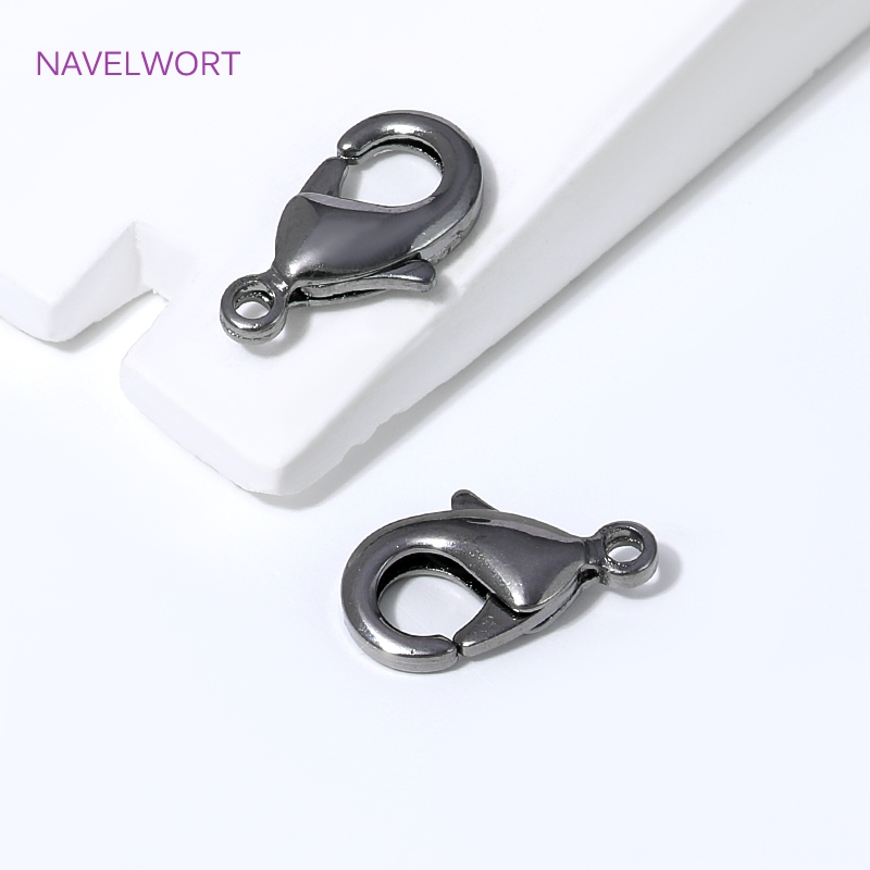 Black Plated Brass 12mm Lobste - Jewelry Making Items 评论和价格