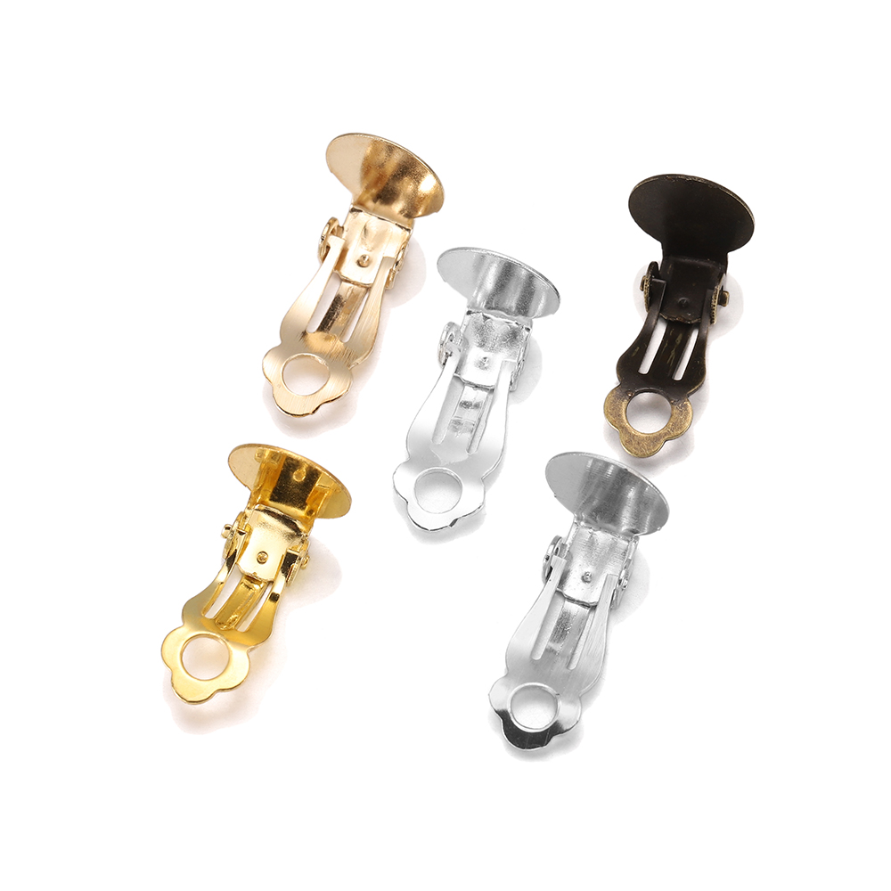 50pcs/Lot 10mm Meatl Ear Clips - Jewelry Making Soldering Kit 评论和价格