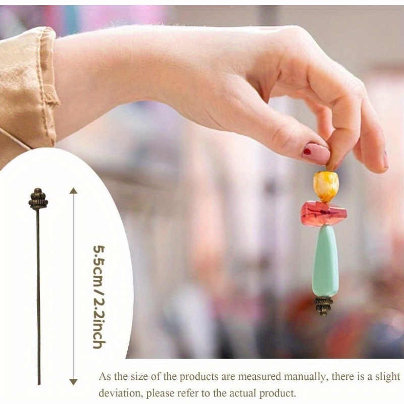 10PCS 55mm/2.17 Inch Head Pins - Jewelry Making Basics 评论和价格