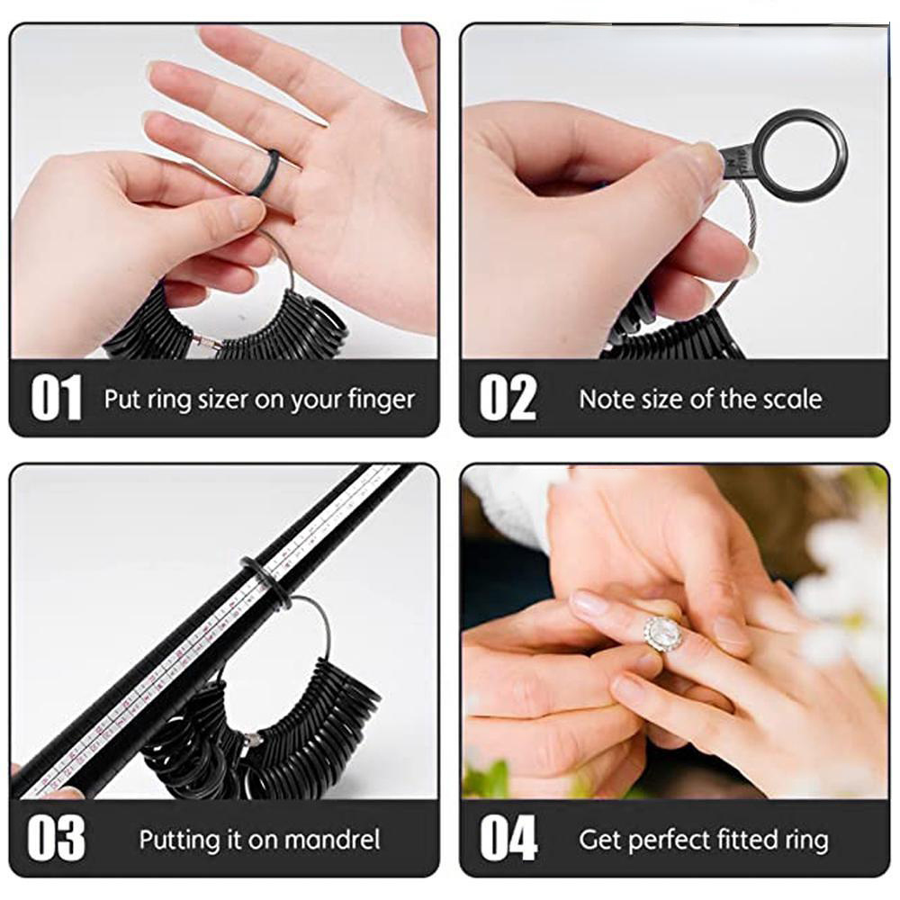 1Set Plastic Ring Sizer Kit -  - Jewelry Making Uk 评论和价格