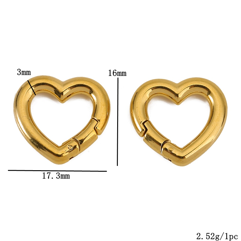 2pcs Stainless Steel Clasps He - Jewelry Making Basics 评论和价格