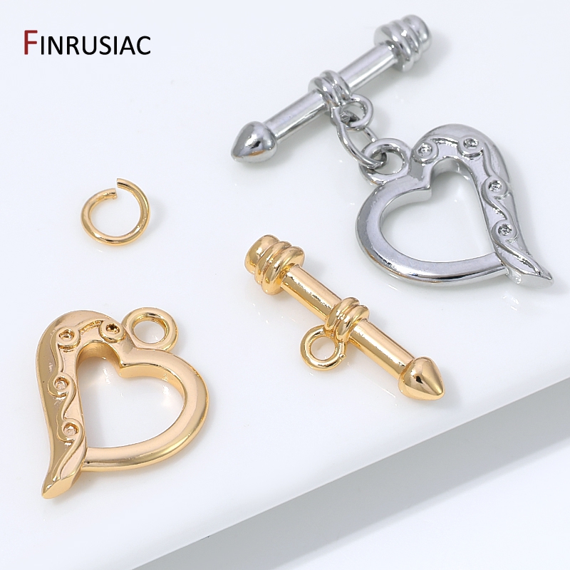 14K Gold Plated Brass Heart Sh - Jewelry Making Items 评论和价格