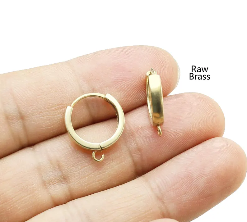 10pcs Brass Ear Hoops, Leverba - Jewelry Making Hardware 评论和价格