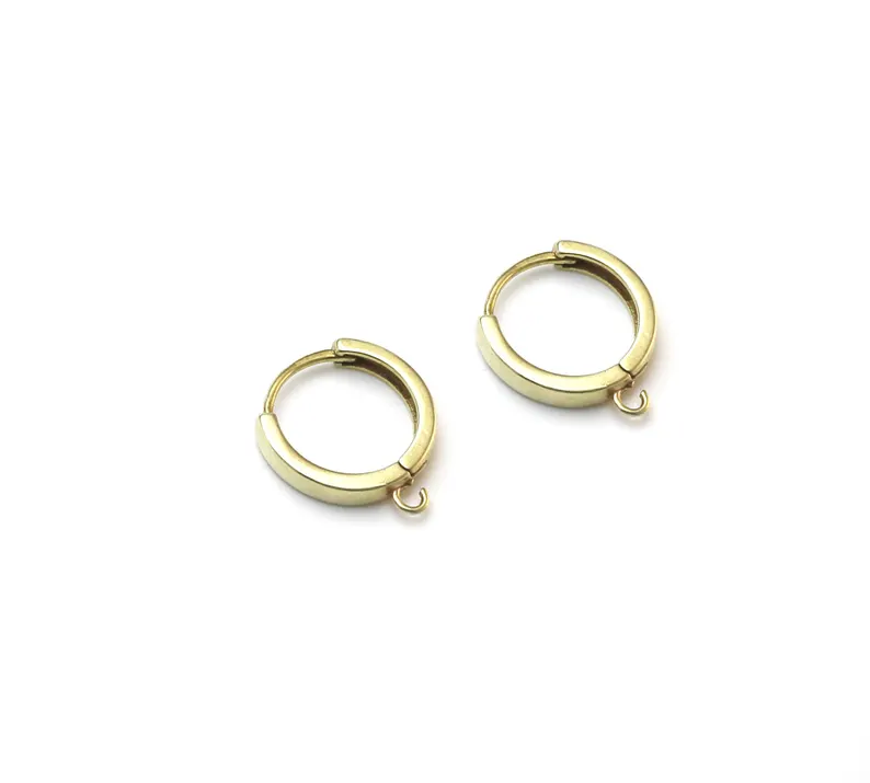 10pcs Brass Ear Hoops, Leverba - Jewelry Making Hardware 评论和价格