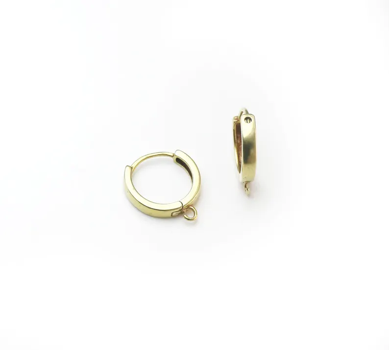 10pcs Brass Ear Hoops, Leverba - Jewelry Making Hardware 评论和价格