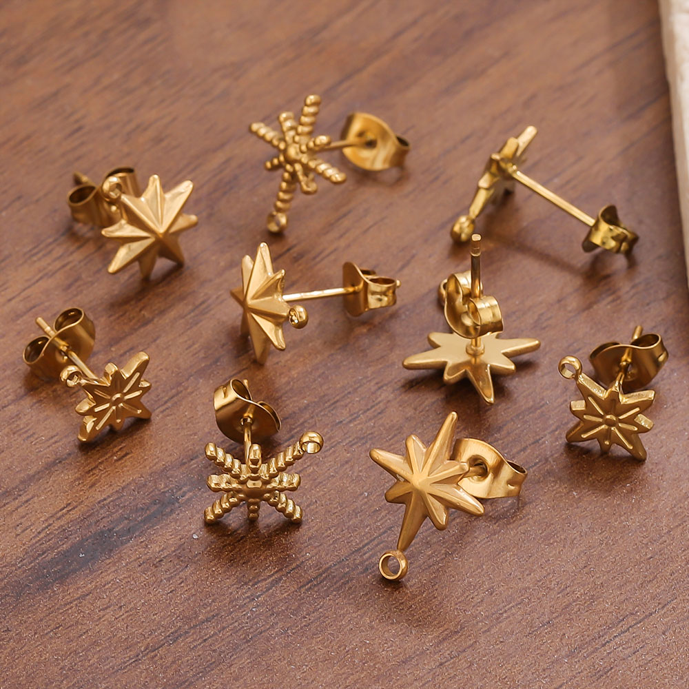 6pcs Stainless Steel Earrings  - Jewelry Making Soldering Kit 评论和价格