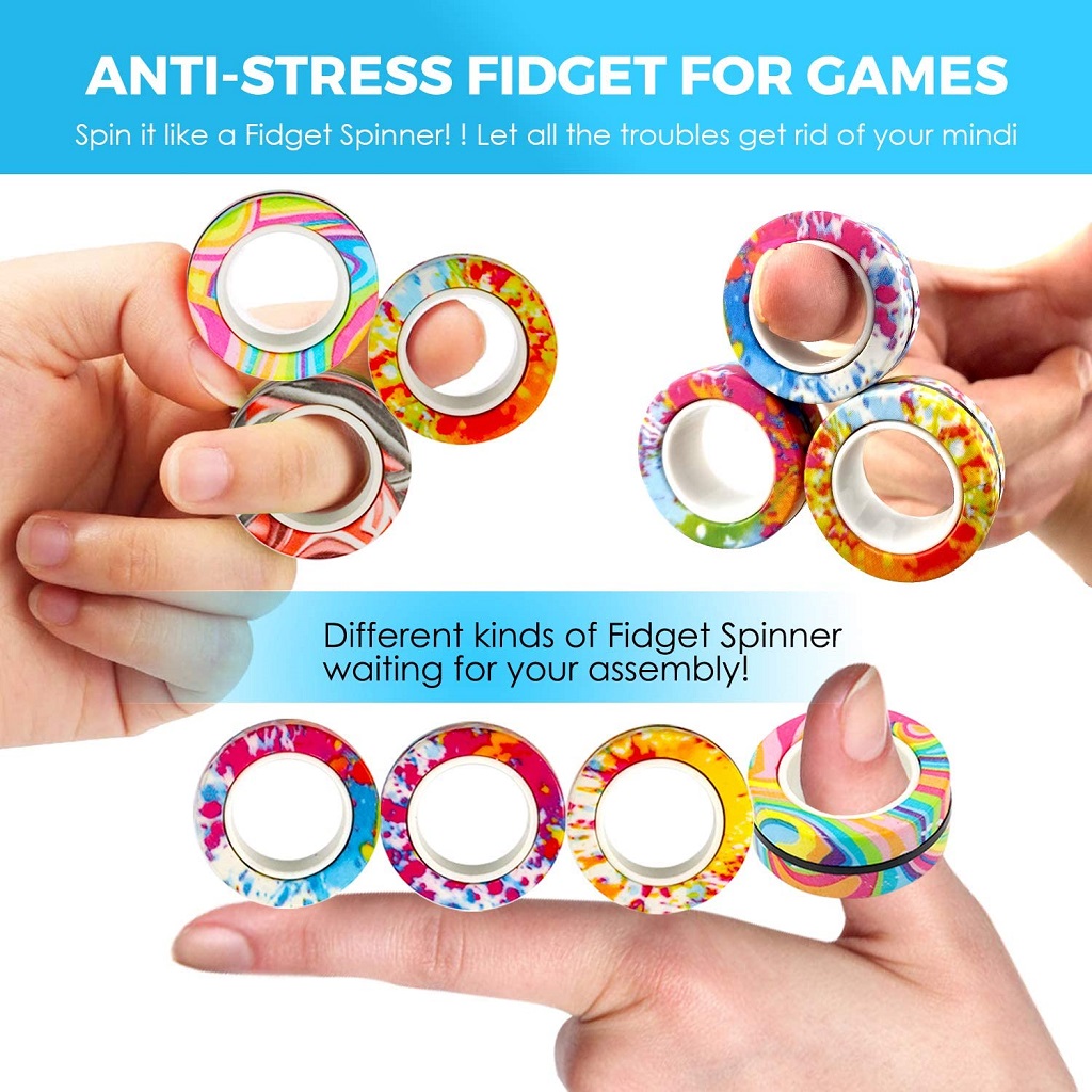 3Pcs Anti-stress Magnetic Ring - Jewelry Making Hand Tools 评论和价格