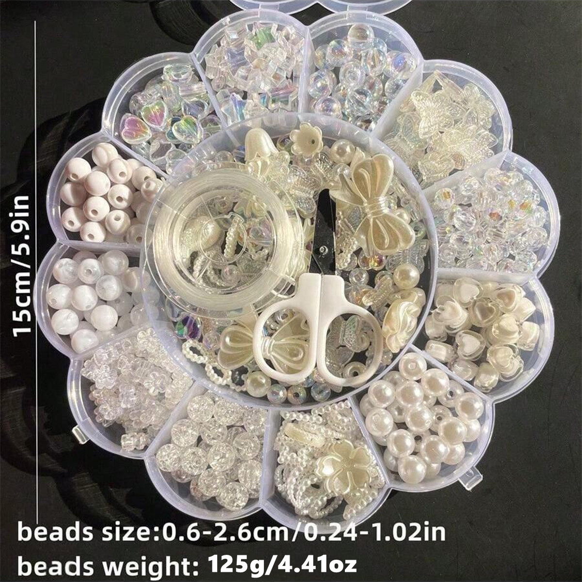 2Set/1Set 13 Grids Acrylic Flo - Jewelry Making Basics 评论和价格