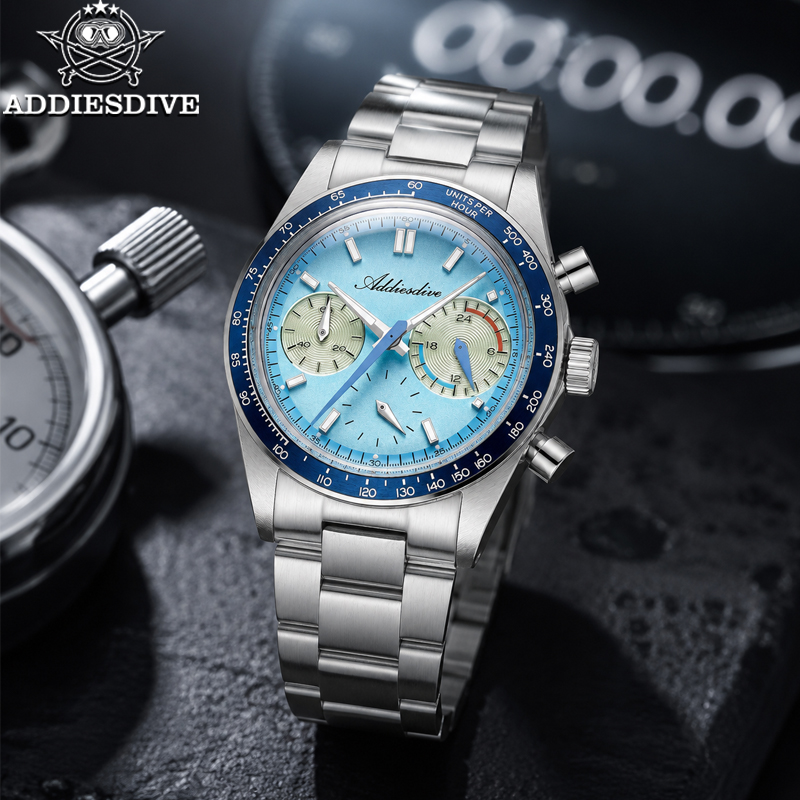 ADDIESDIVE New Men Watches VK6 - Jewelry Making Hand Tools 评论和价格