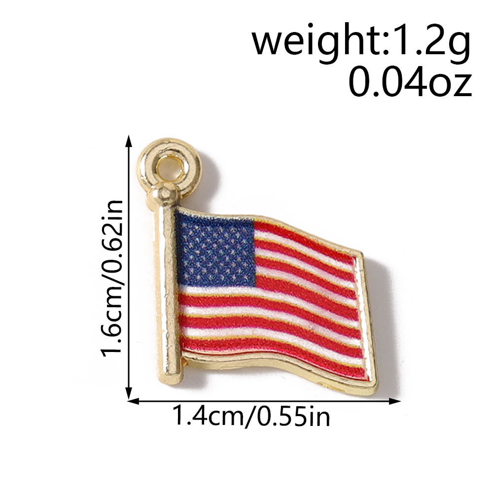 10pcs Cute Enamel USA UK RU BR - Jewelry Making Uk 评论和价格