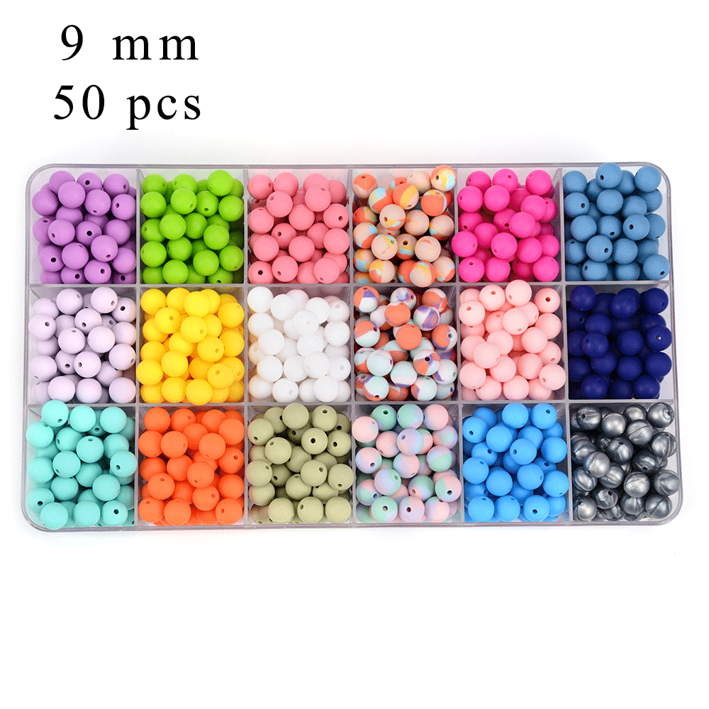 LOFCA 50pcs/lot  9mm Silicone  - Jewelry Making 3 Year Old 评论和价格