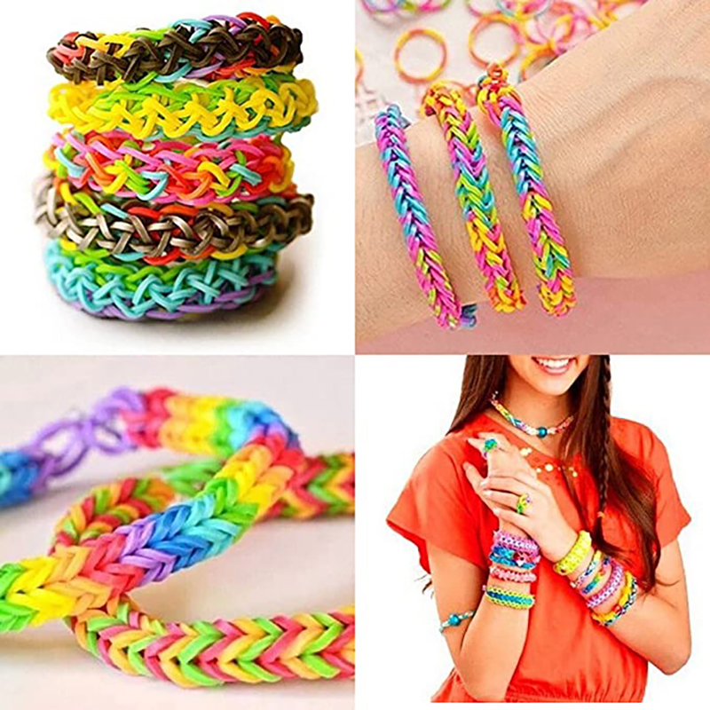 600 pieces Colorful Rubber Ban - Jewelry Making Hand Tools 评论和价格