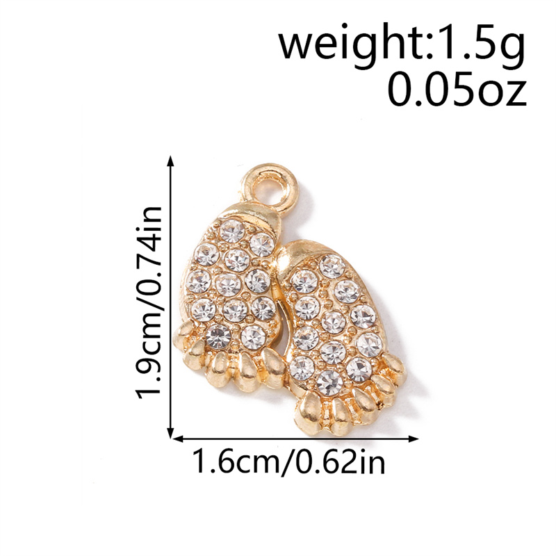 10pcs 16*19mm Crystal Footprin - Jewelry Making 3 Year Old 评论和价格