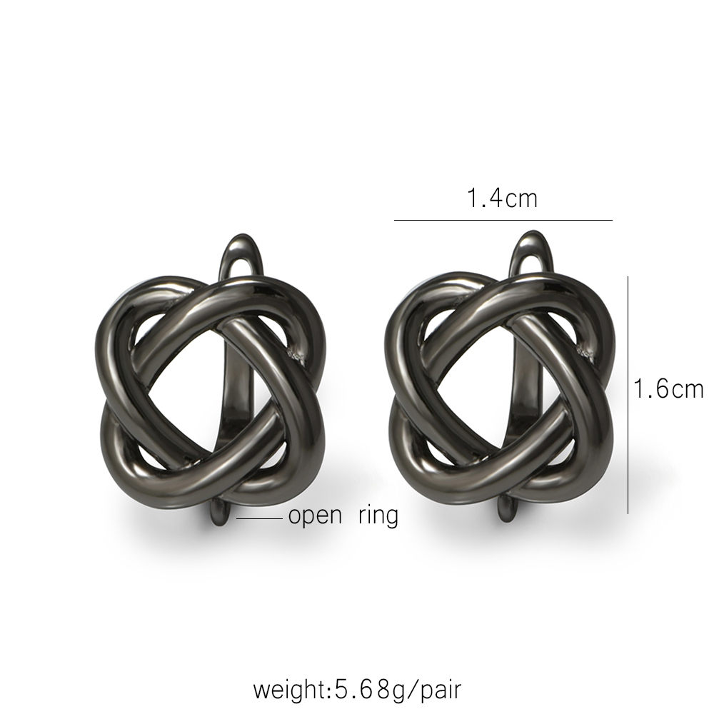 YANASI 1 Pair Gun Black  Brass - Jewelry Making Hardware 评论和价格