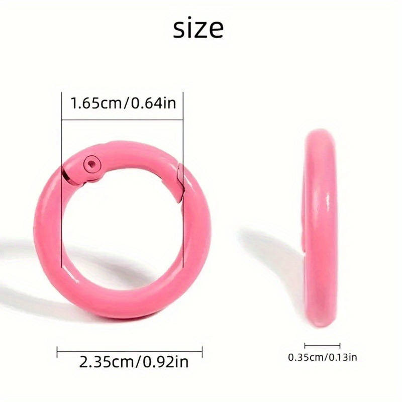 10PCS 23.5mm Metal Spring O Ri - Jewelry Making Basics 评论和价格