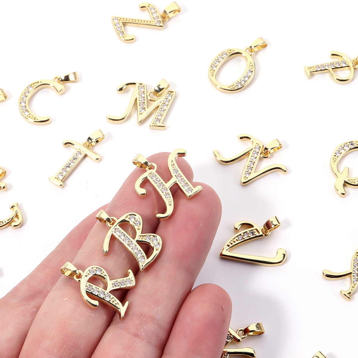 1pc Metal A-Z Alphabet Letter  - Making Custom Jewelry 评论和价格