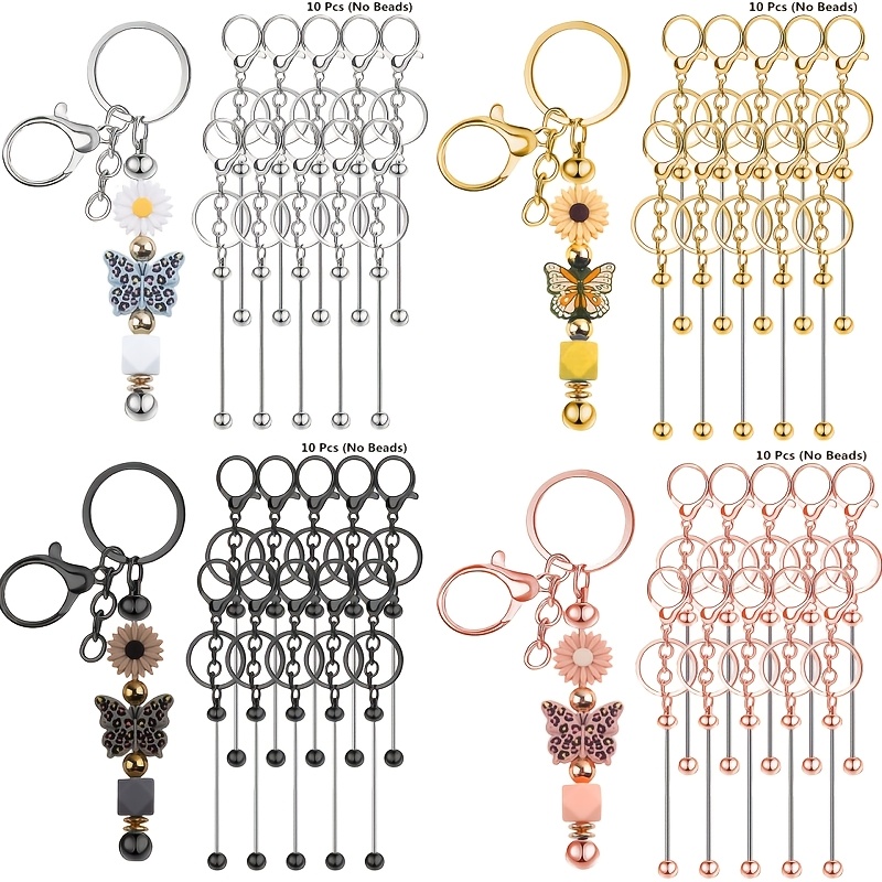 10pcs DIY Unique Blank Beaded  - Jewelry Making Soldering Kit 评论和价格