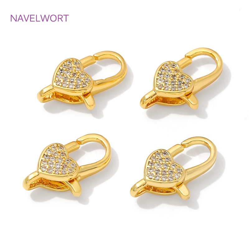 18K Gold Plated Inlaid Zircon  - Jewelry Making Items 评论和价格