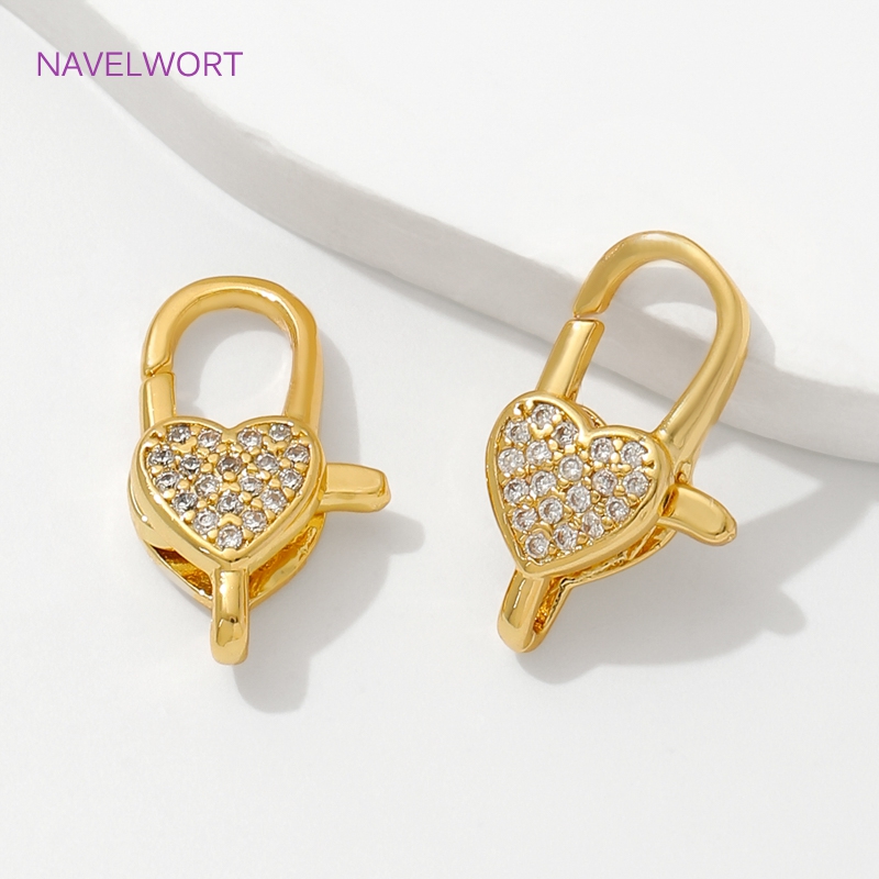 18K Gold Plated Inlaid Zircon  - Jewelry Making Items 评论和价格